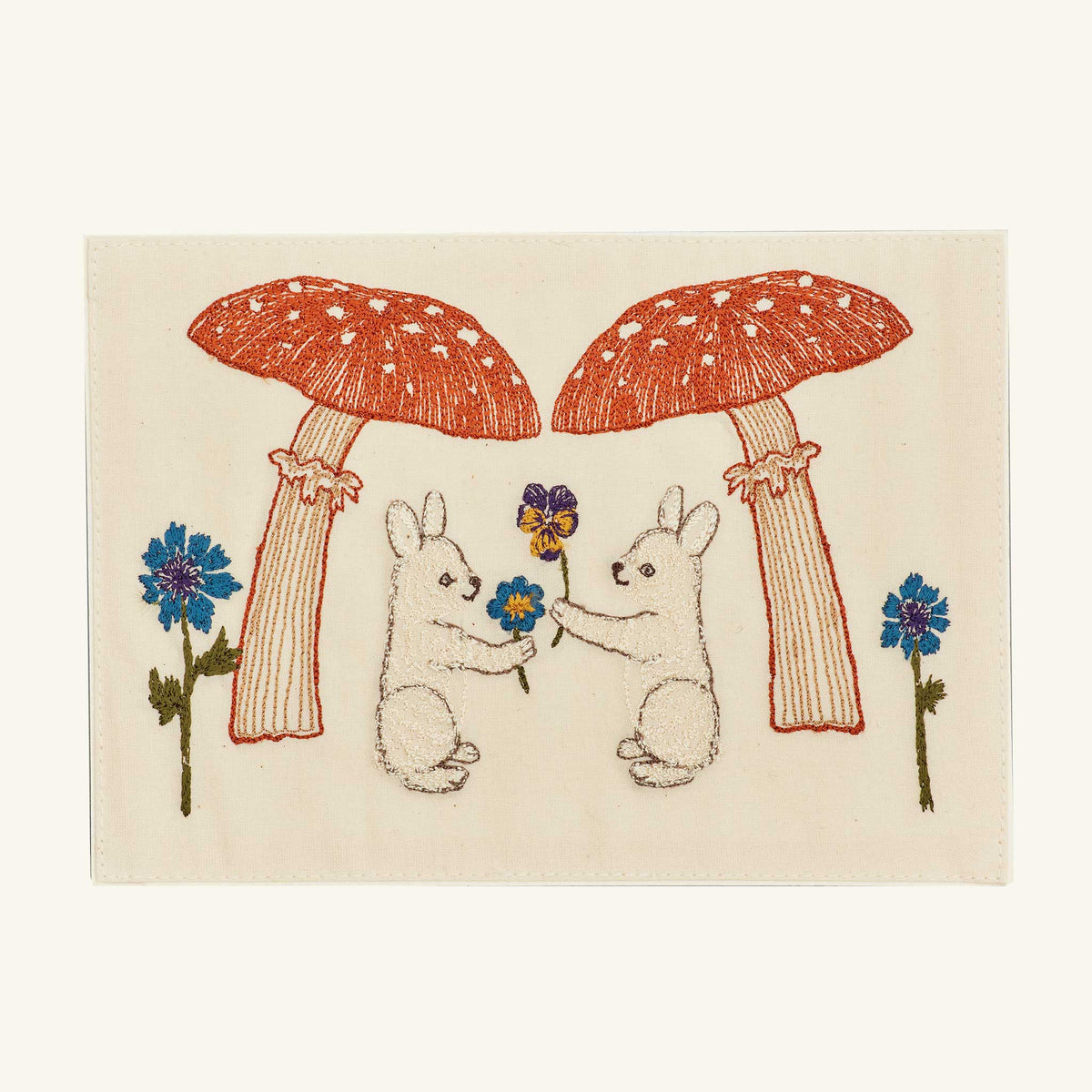 Seconds Sale Mushroom Bunny Friends Card