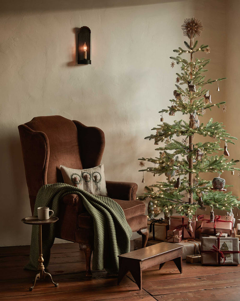 Christmas Wreath Trio Pocket Pillow