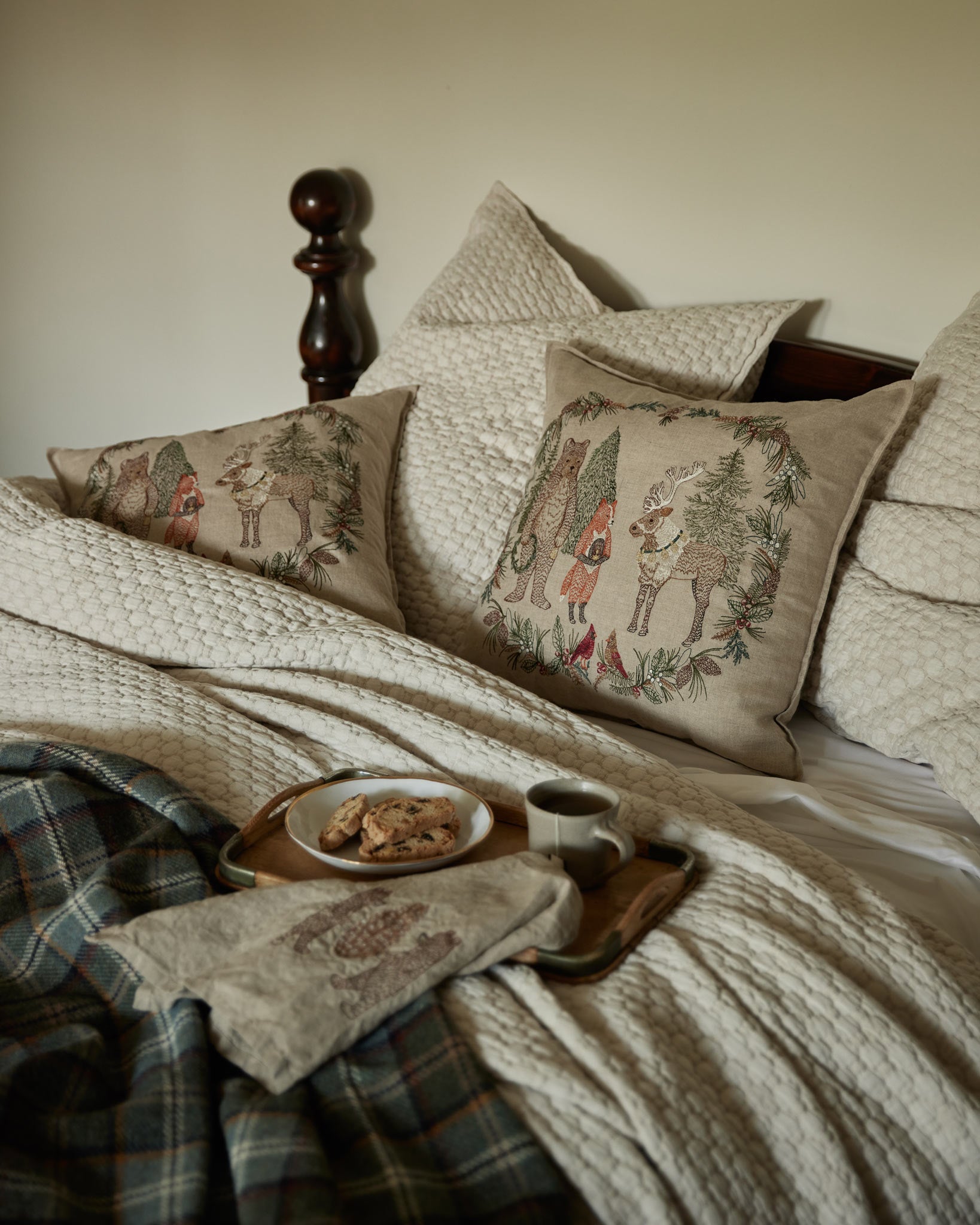 Bears with Pinecone Tea Towel
