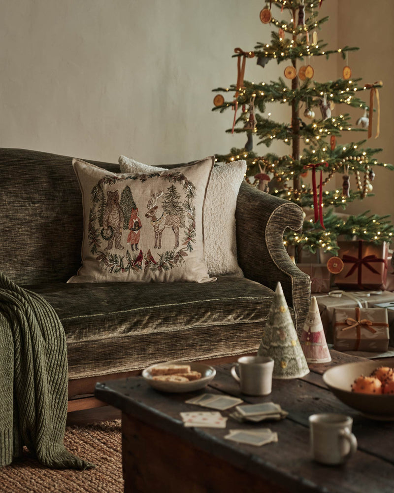 Christmas Cheer Wreath Pillow