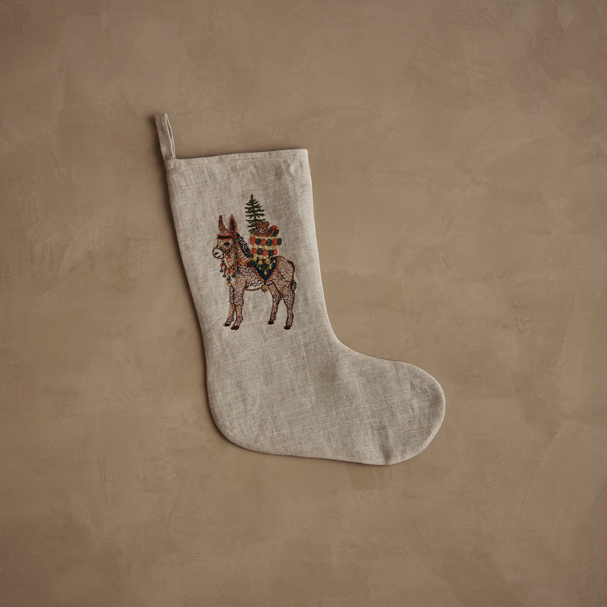 Christmas Donkey Small Stocking