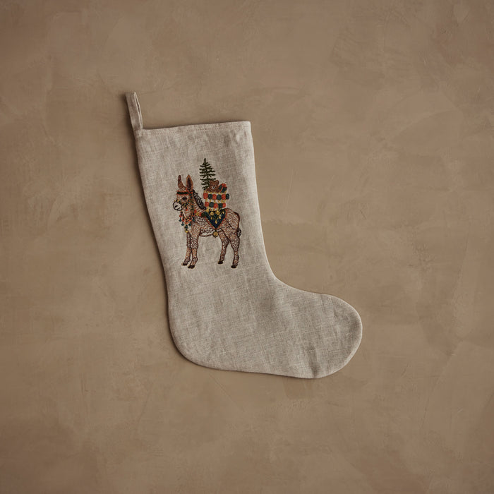 Christmas Donkey Small Stocking