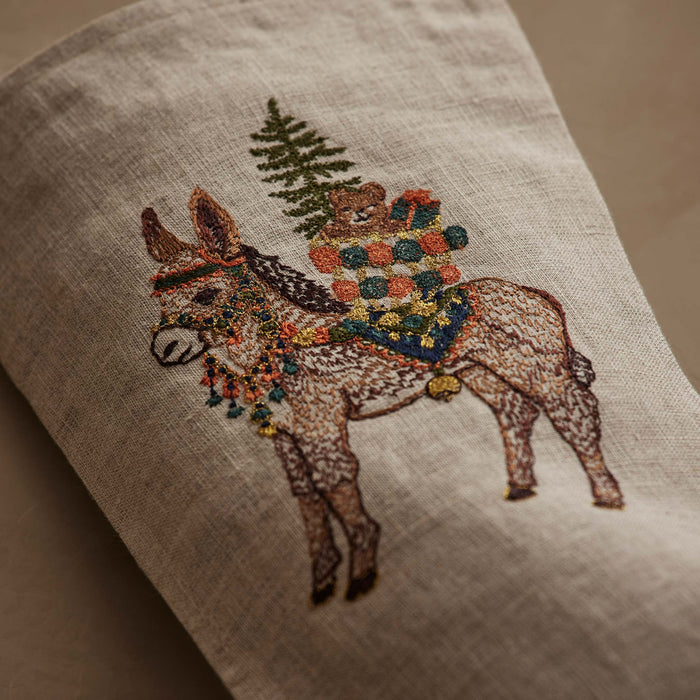 Christmas Donkey Small Stocking