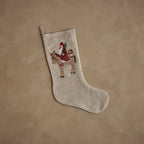 Santa on Donkey Large Stocking