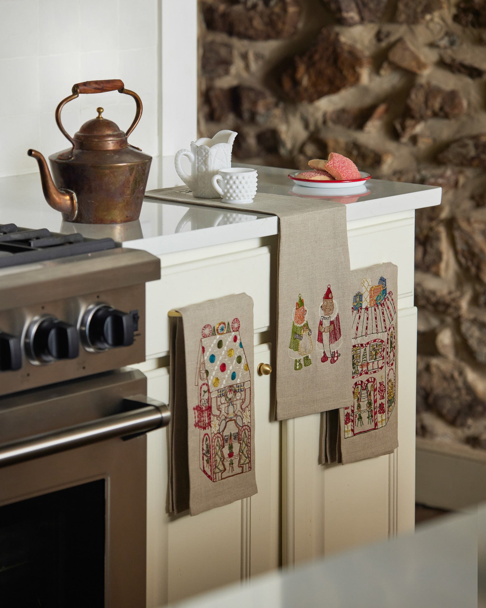 Toy Workshop Tea Towel | Coral & Tusk