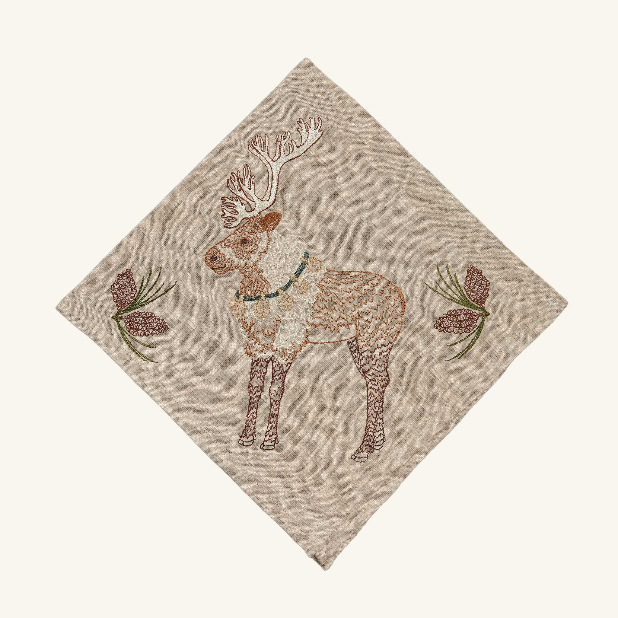 Seconds Sale Christmas Cheer Reindeer Dinner Napkin