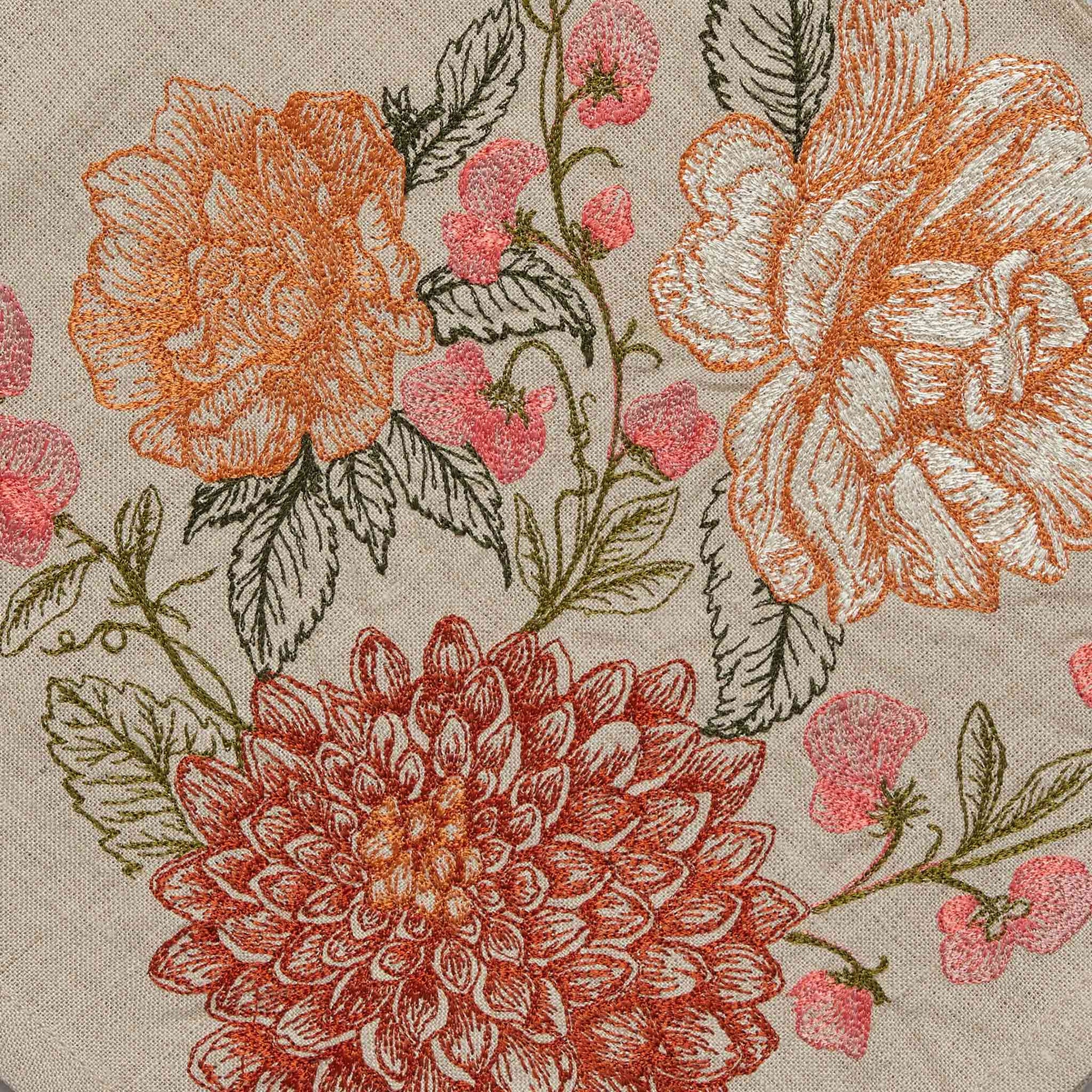 Coral Bouquet Dinner Napkin