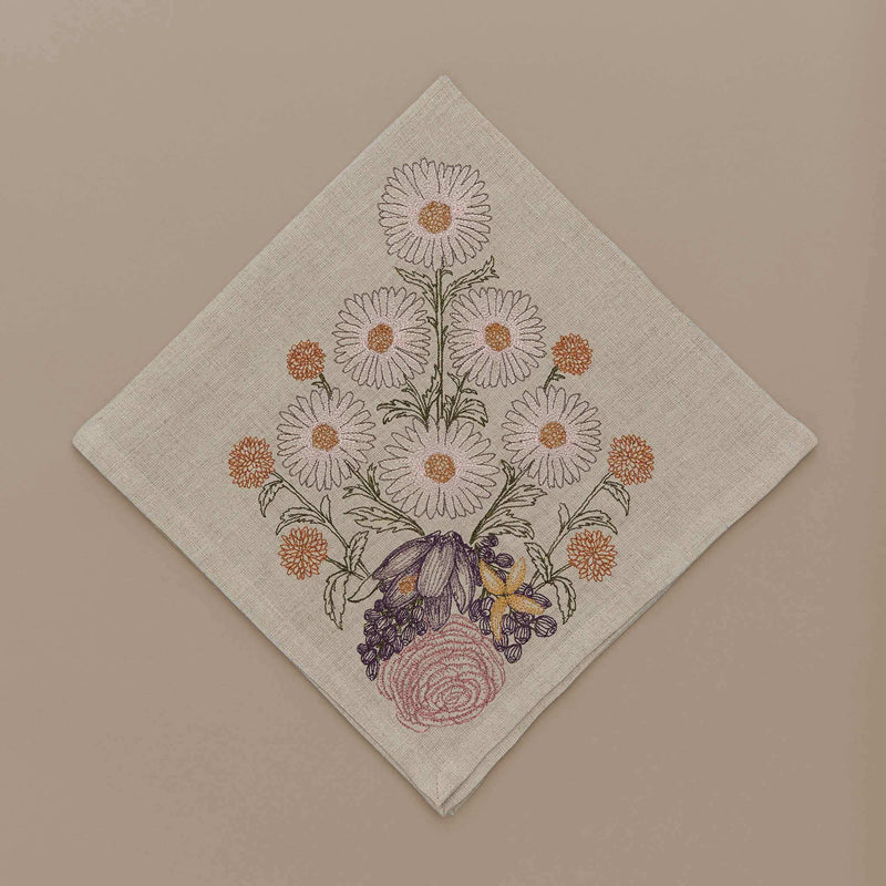 Daisy Bouquet Dinner Napkin