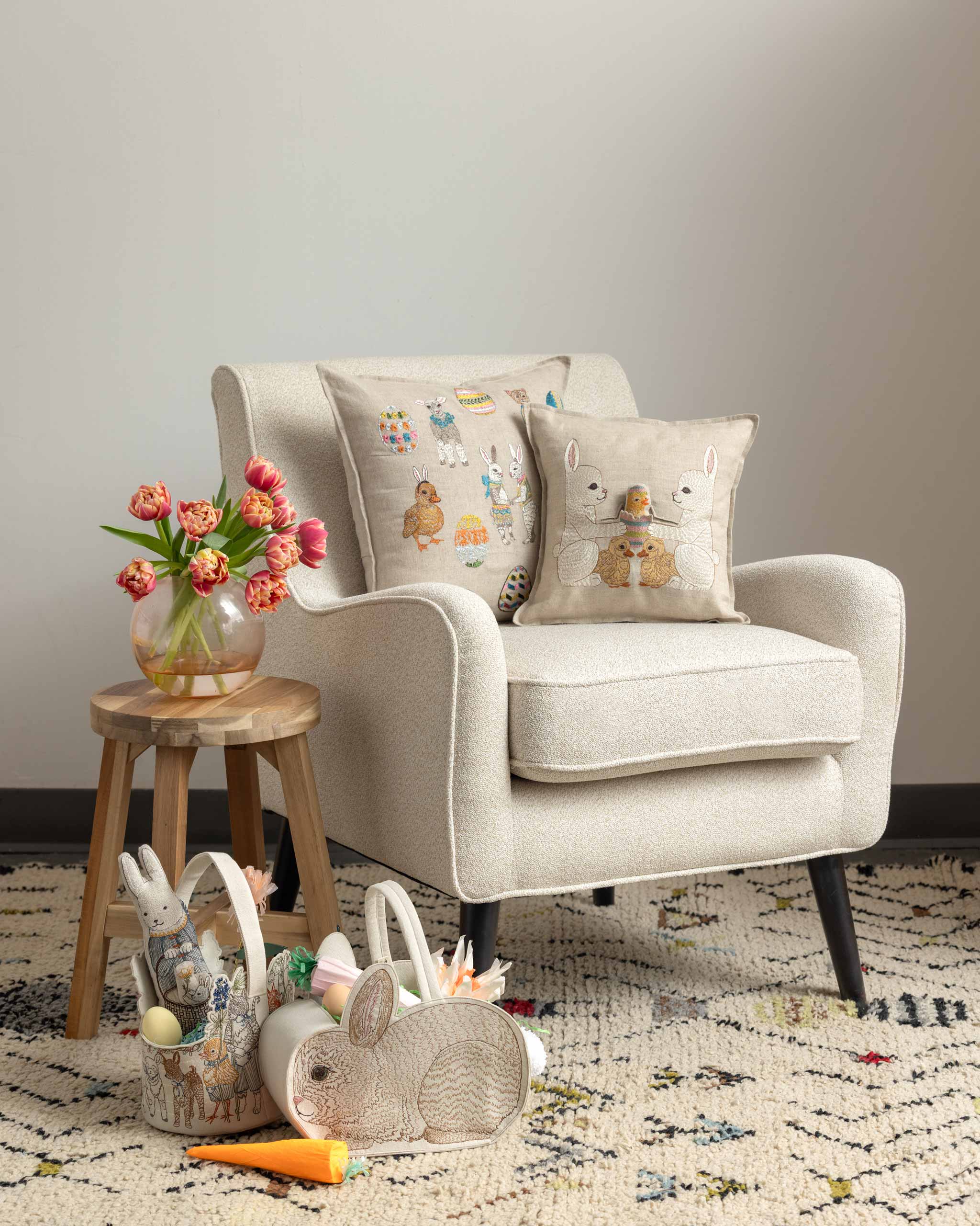 Easter Eggs Pillow | Coral & Tusk