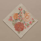 Coral Bouquet Dinner Napkin