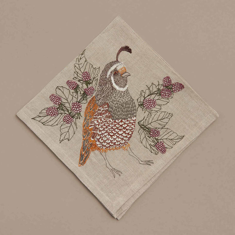 Quail Dinner Napkin