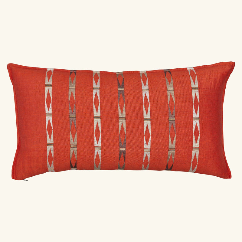 Seconds Sale Laramie Stripe Vermilion Pillow