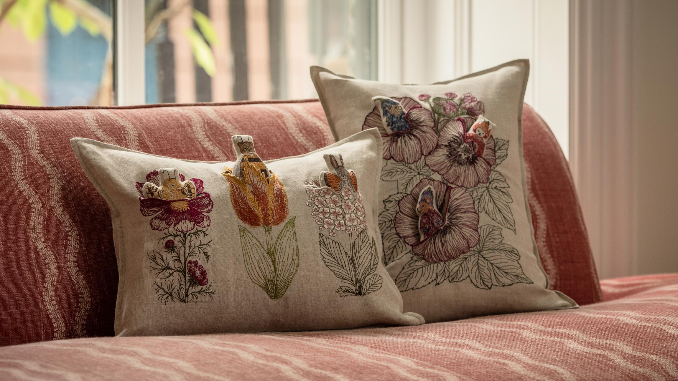 Flower Friends Pocket Pillow