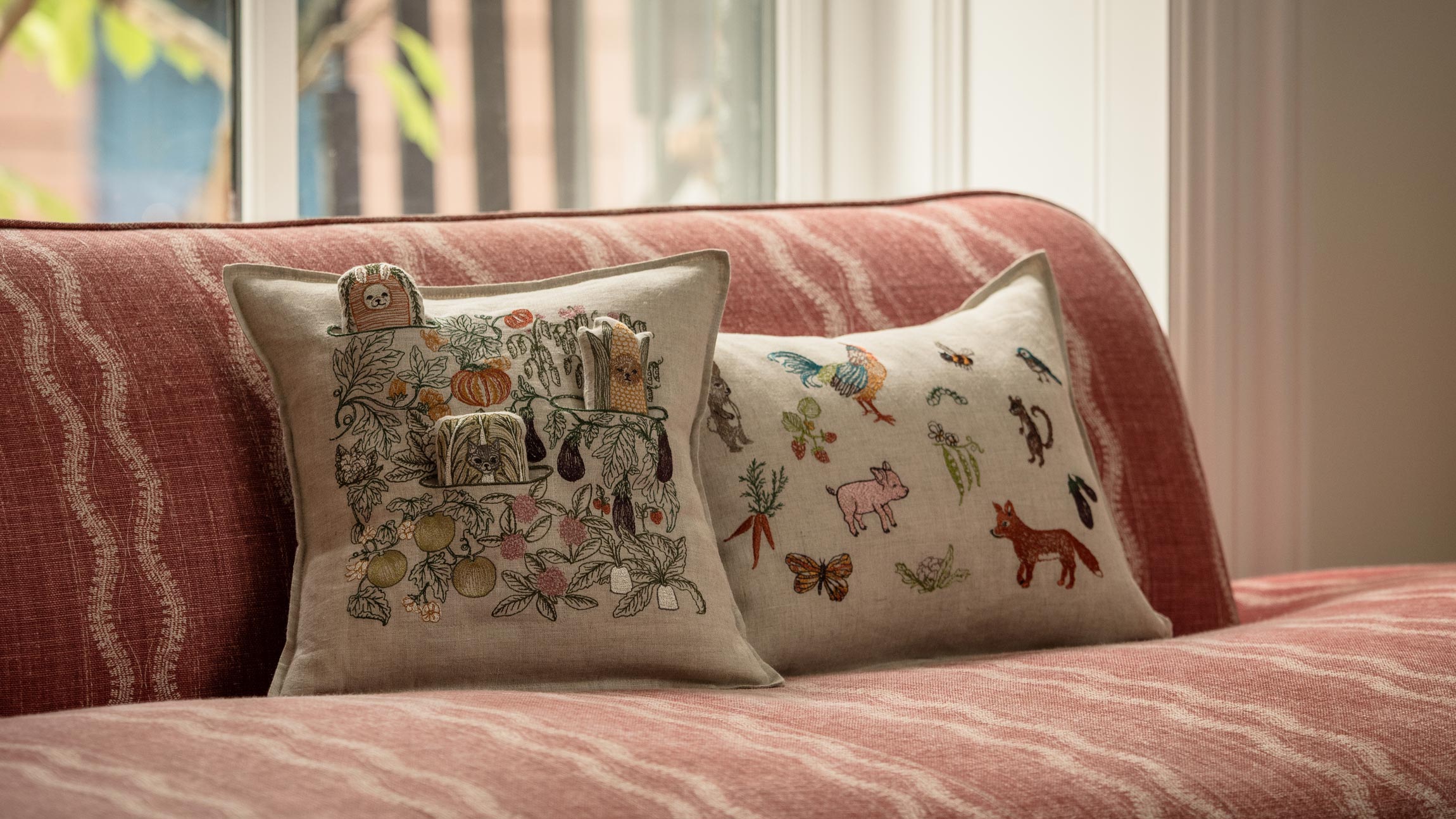 Garden Patch Pocket Pillow | Coral & Tusk