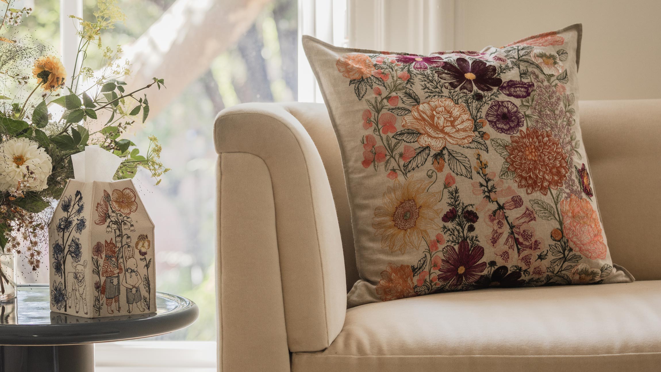 Spring Parade Tissue Box Cover