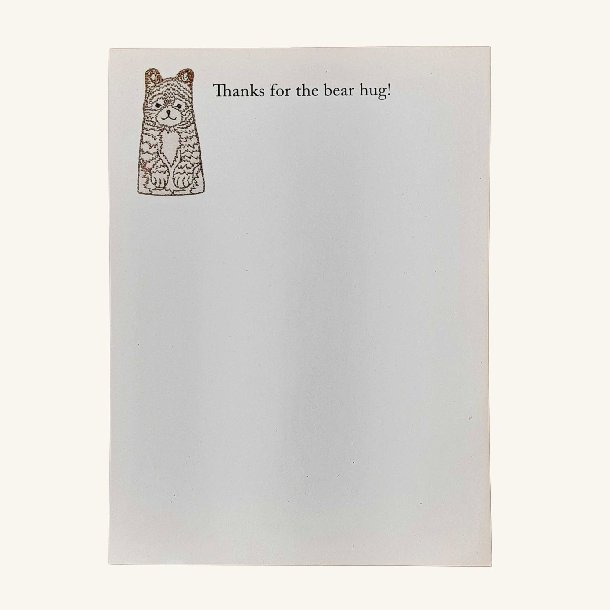 Seconds Sale Bear Hug Notecard, set of 6