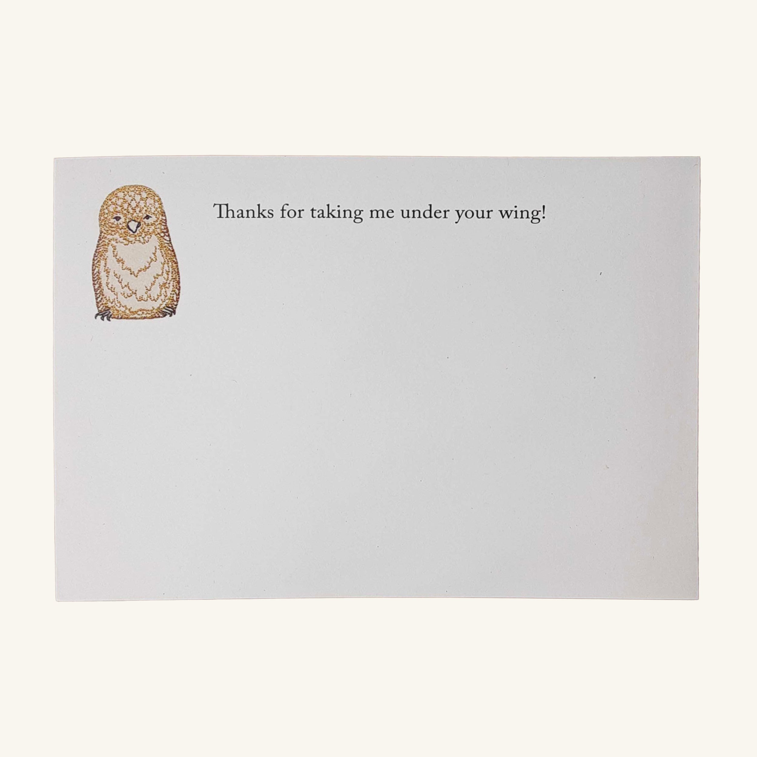Seconds Sale Under Your Wing Notecard, set of 6