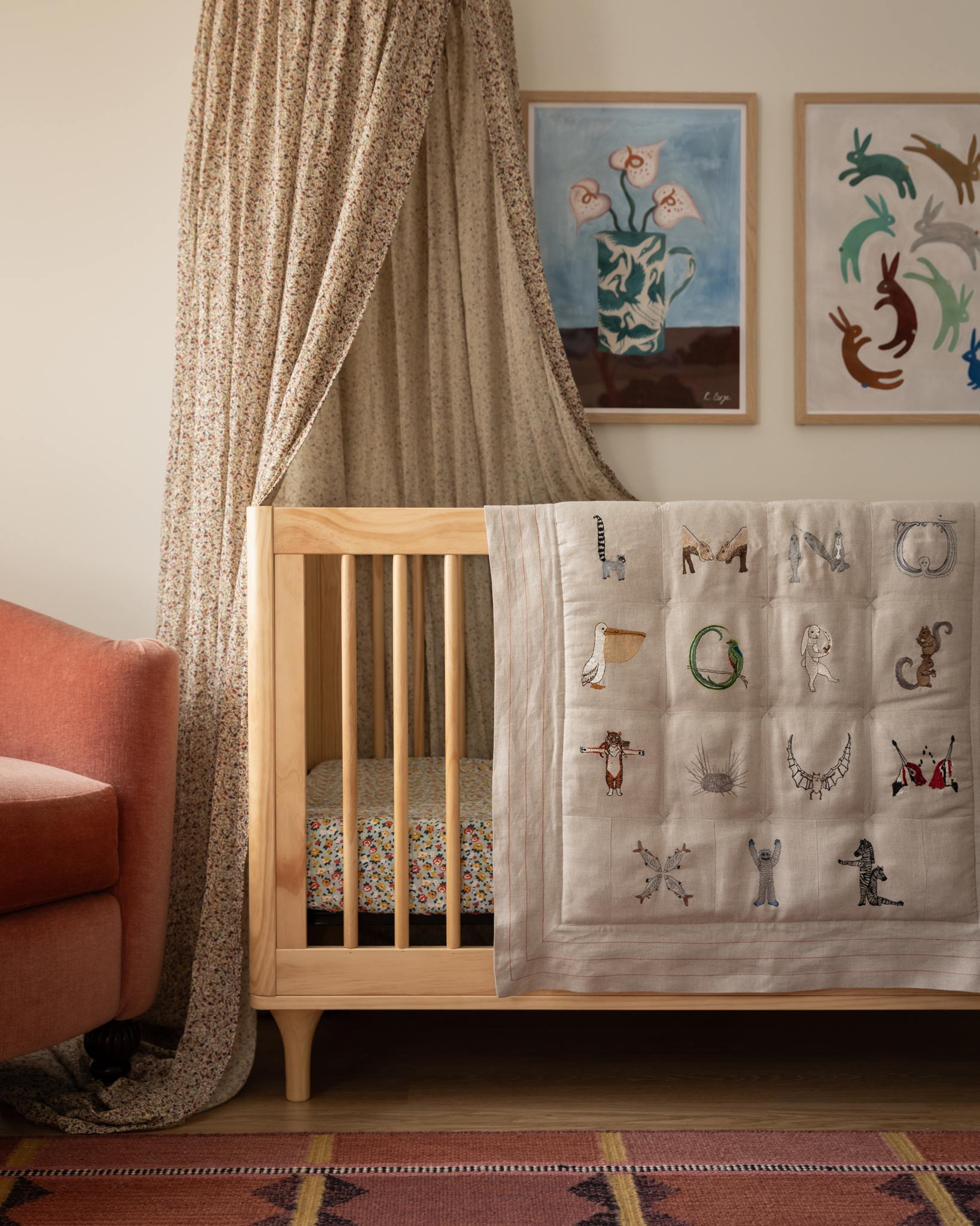 Alphabet Quilt | Coral & Tusk