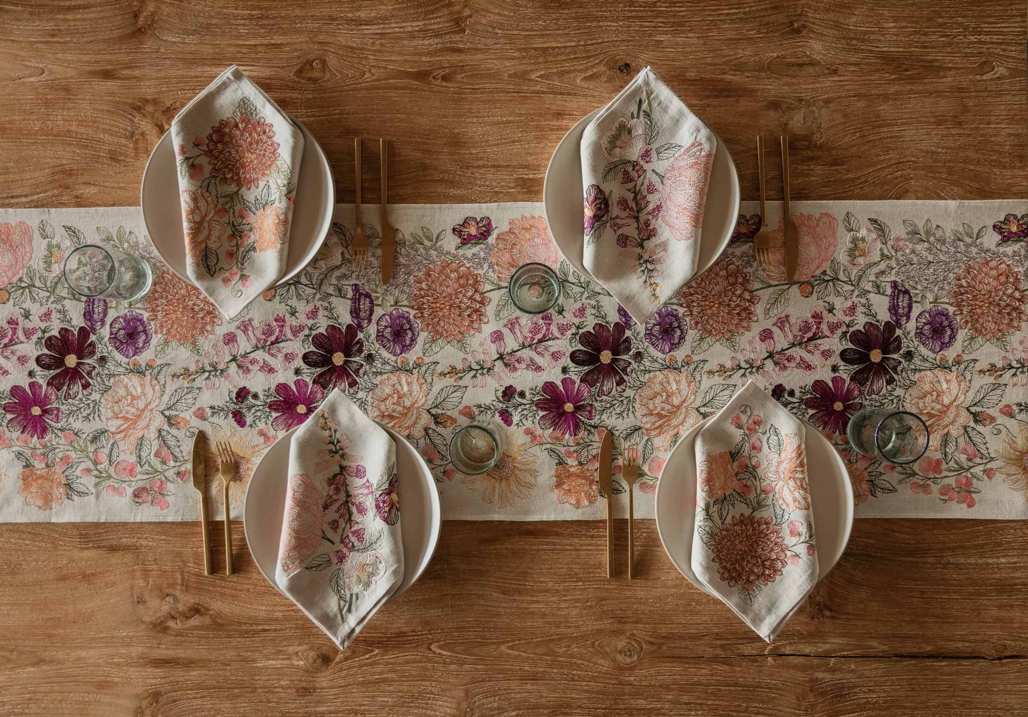 Paradise Garden Table Runner