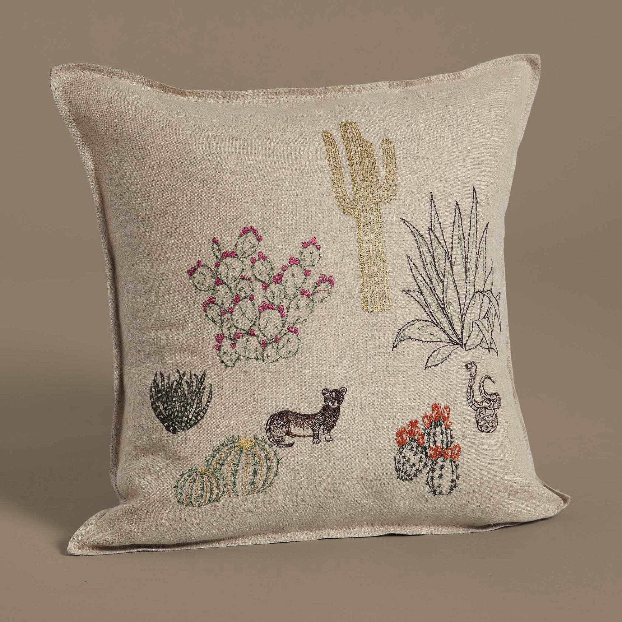Saguaro Desert Field Pillow