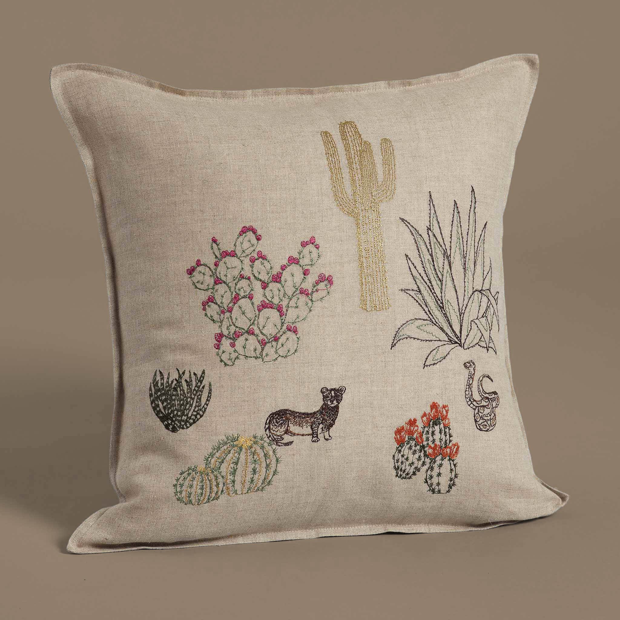 Saguaro Desert Field Pillow