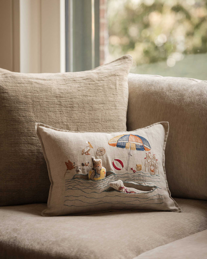 Day at the Beach Pocket Pillow