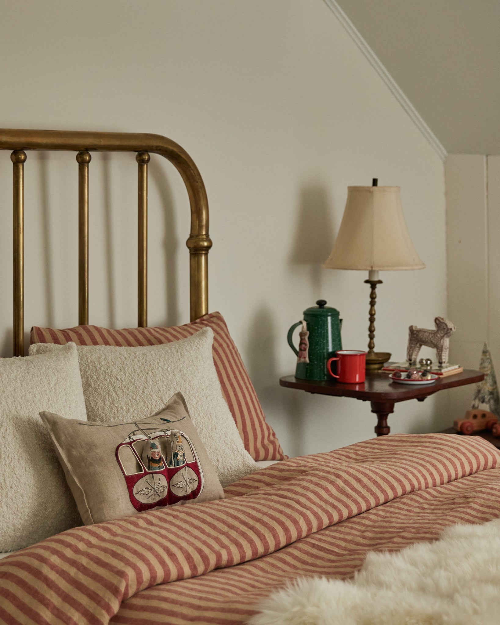 Gondola Ski Lift Pocket Pillow