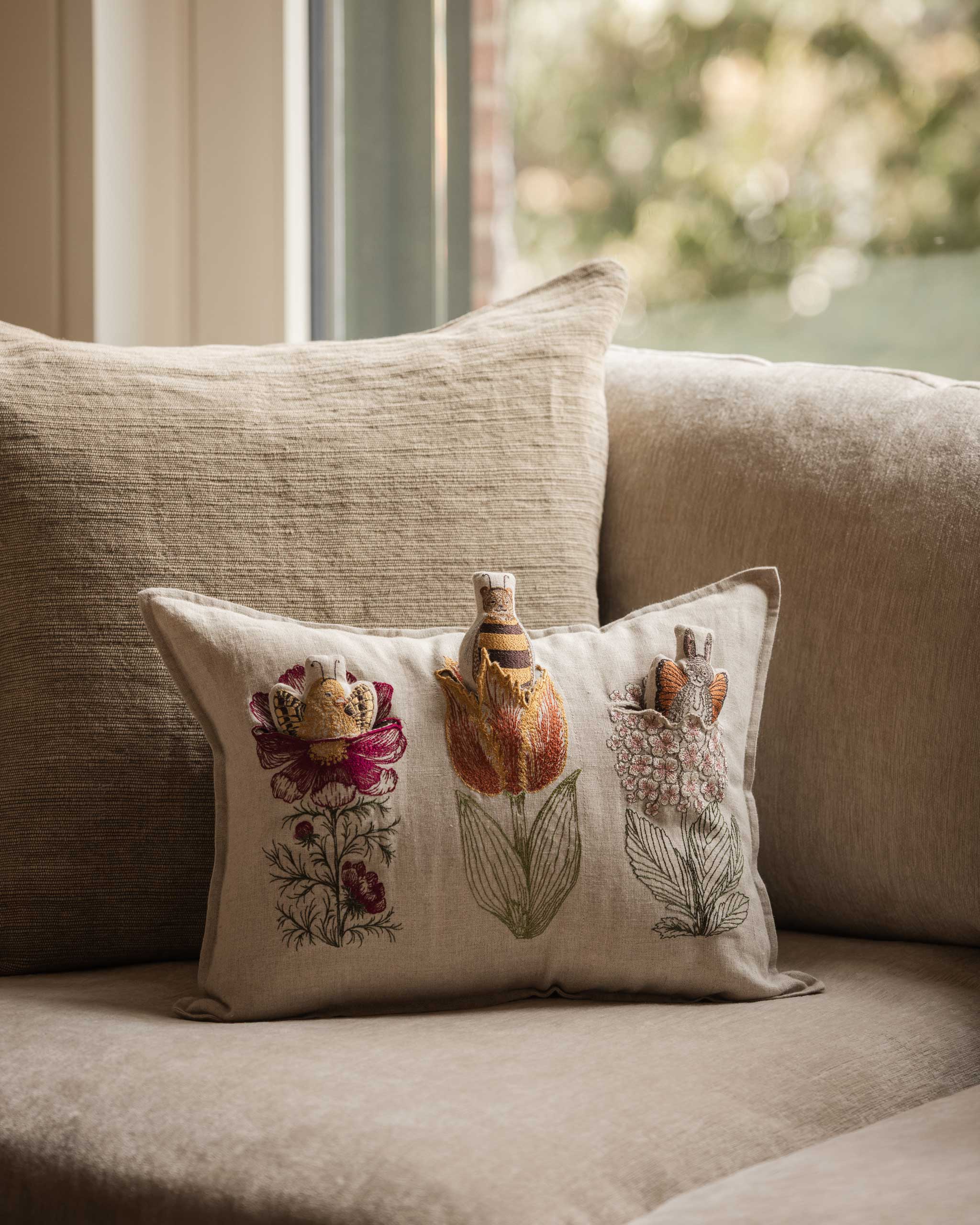 Flower Friends Pocket Pillow | Coral & Tusk