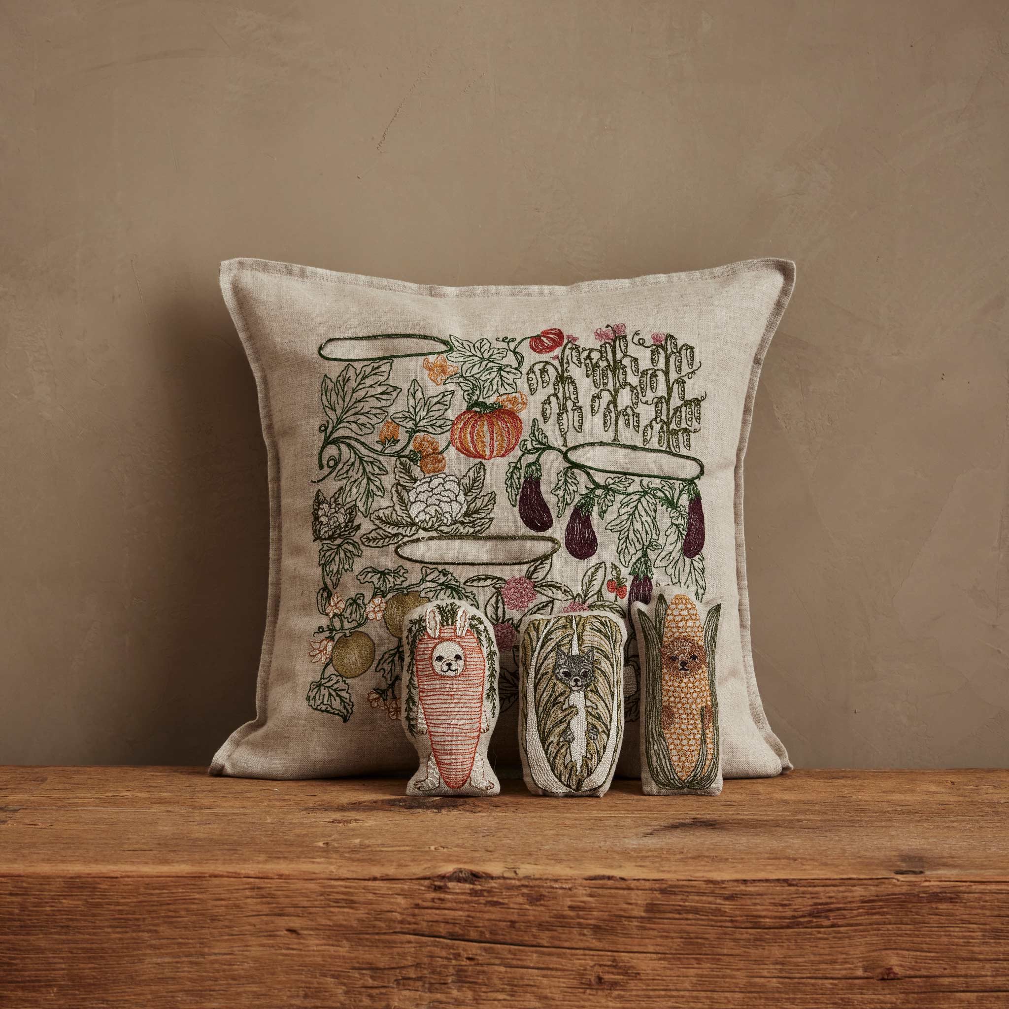 Garden Patch Pocket Pillow | Coral & Tusk