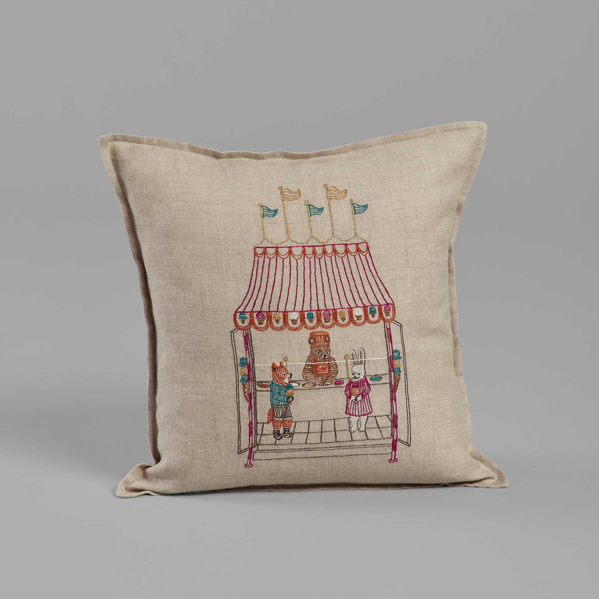 Ice Cream Shop Pillow