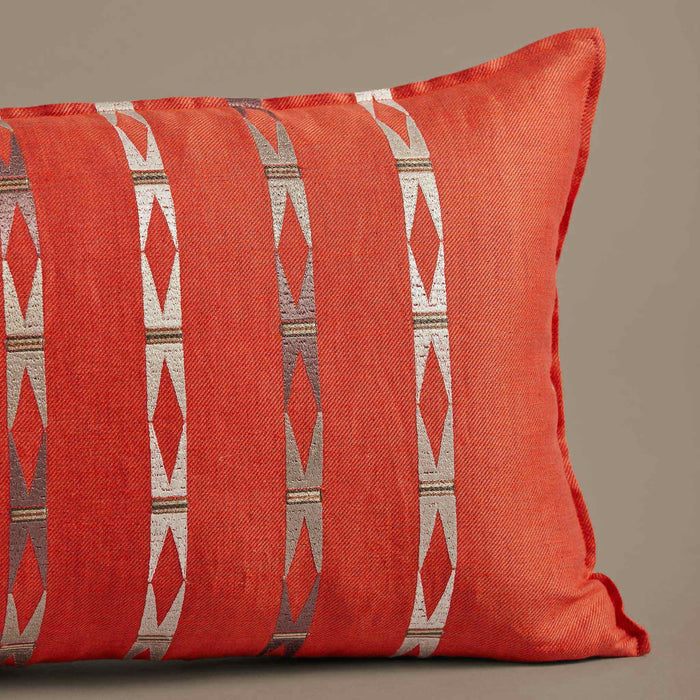 Laramie Stripe Vermilion Pillow