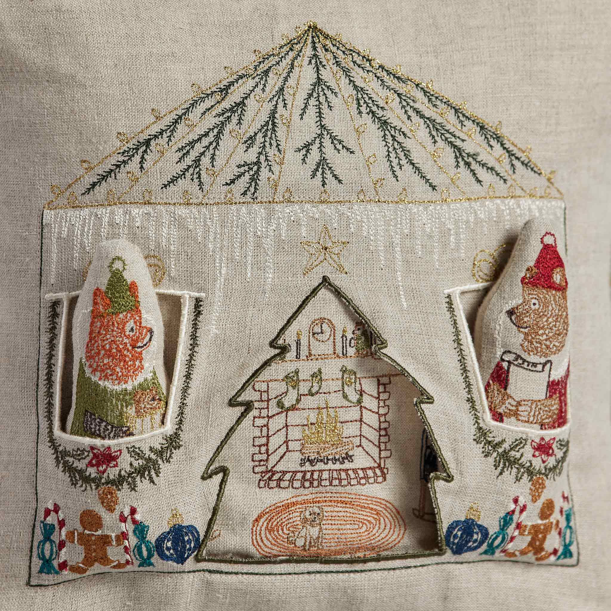 Santas hot sale home pillow