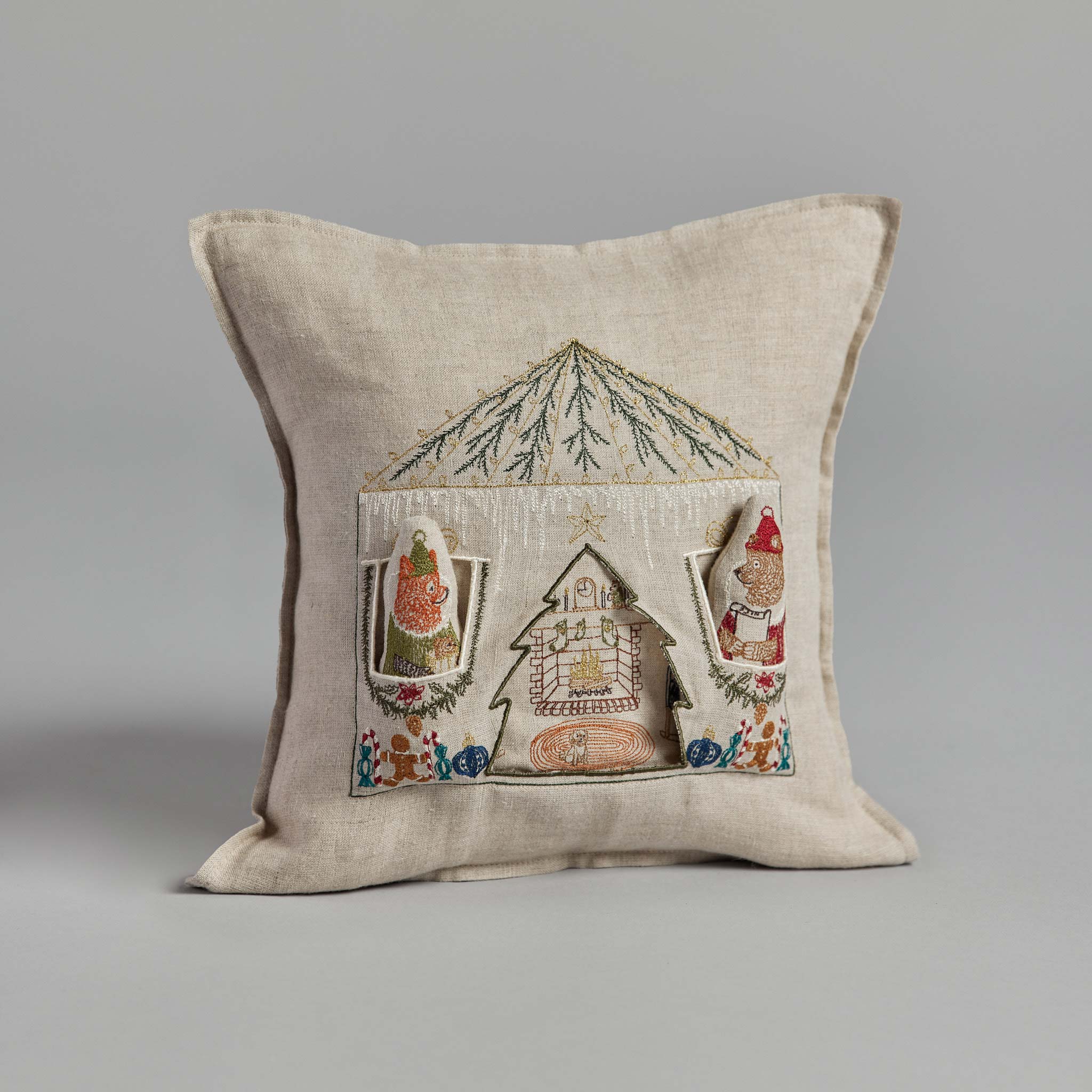 ワンピなど最旬ア！ North Pole Santa's House Pocket Pillow | Coral & Tusk クッション・座布団