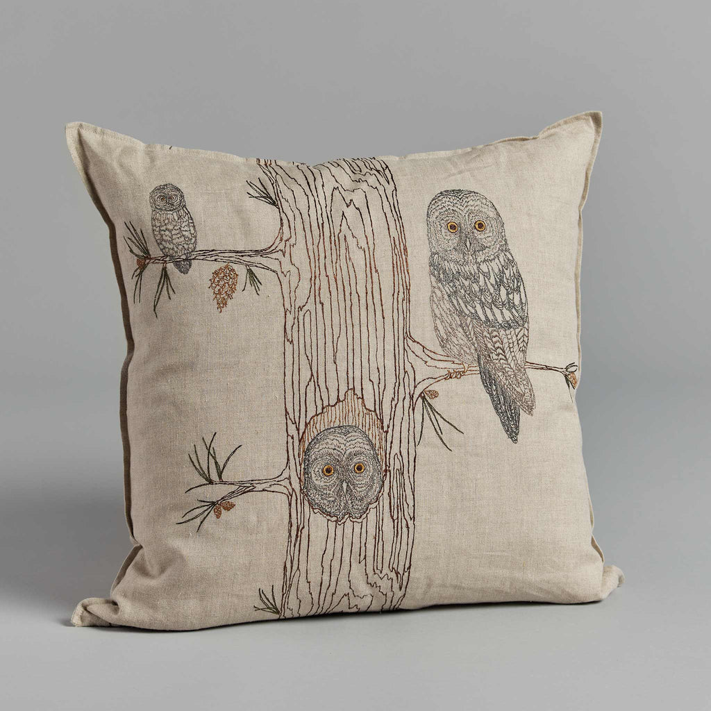 Owl Family Tree Pillow | Coral & Tusk
