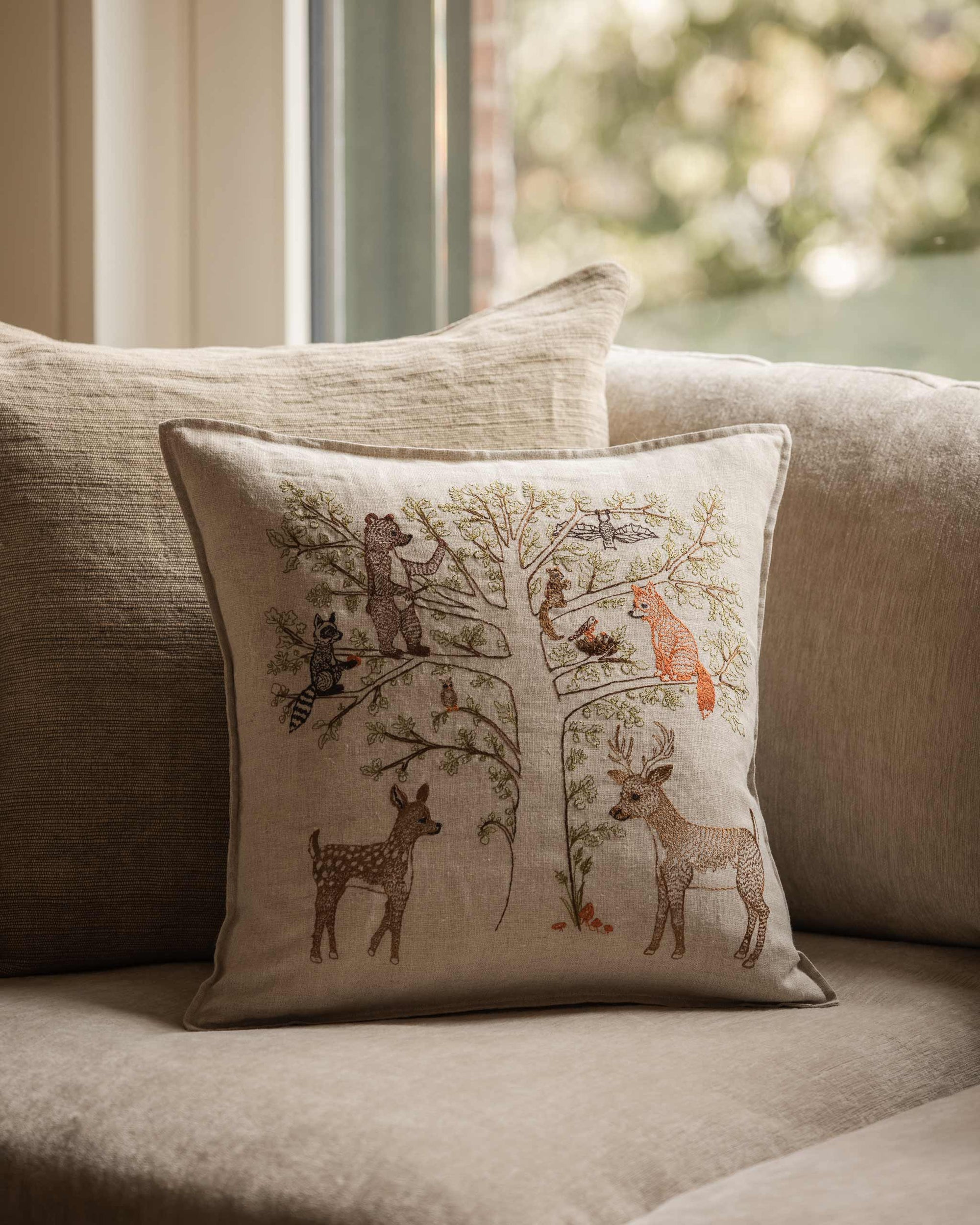 Woodland Living Tree Pillow