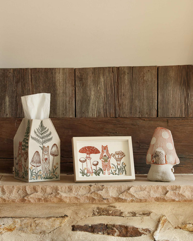 Fox with Mushrooms Card