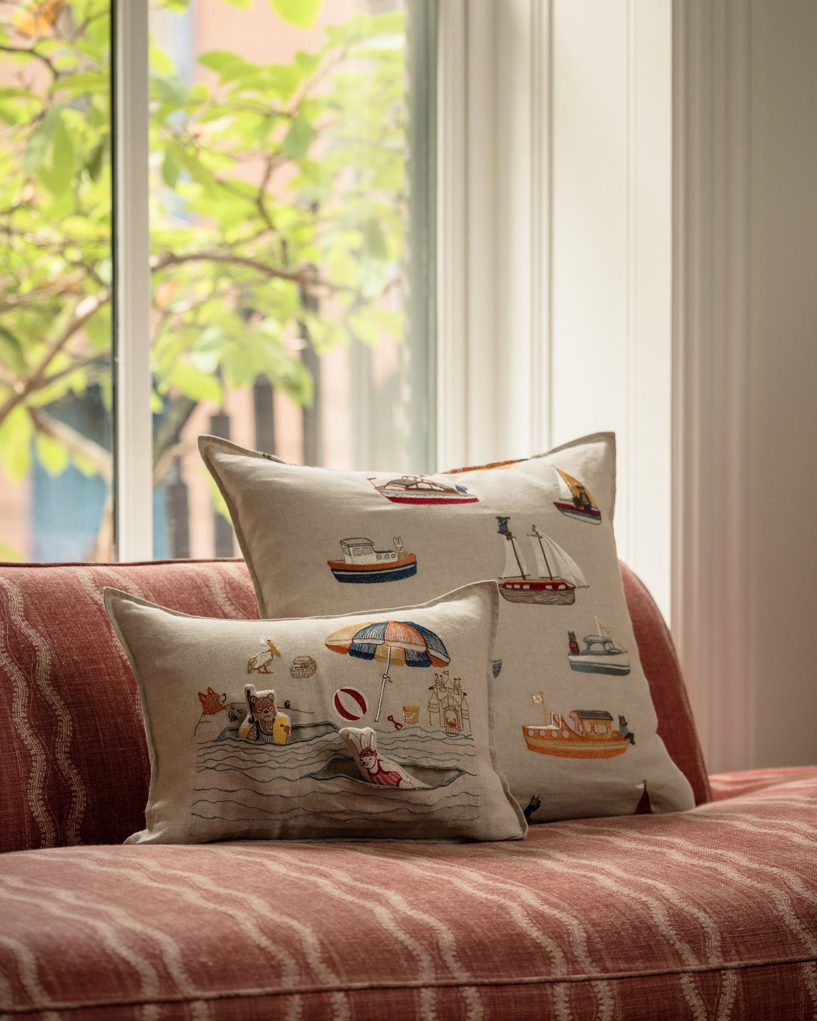 Day at the Beach Pocket Pillow