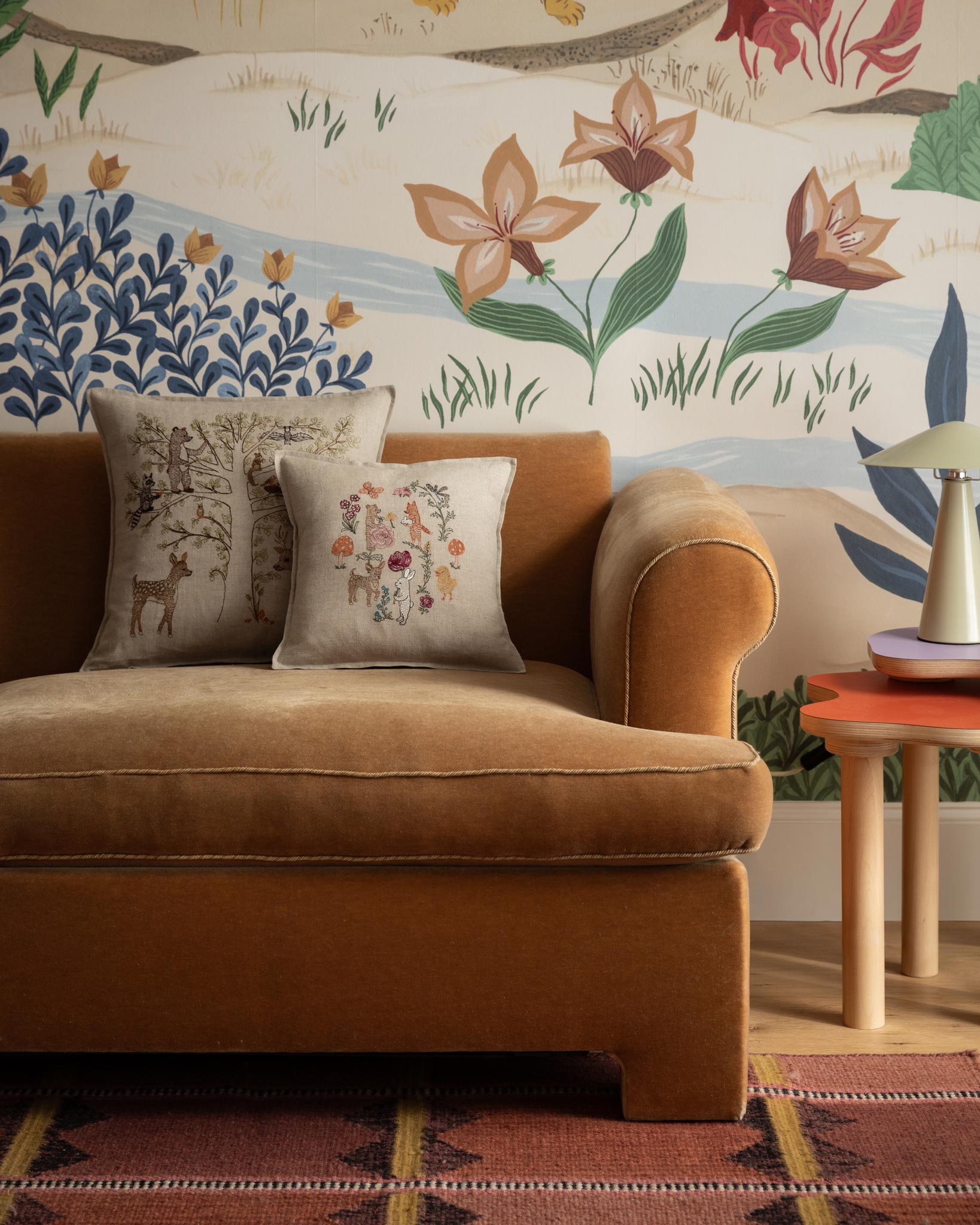 Woodland Living Tree Pillow | Coral & Tusk