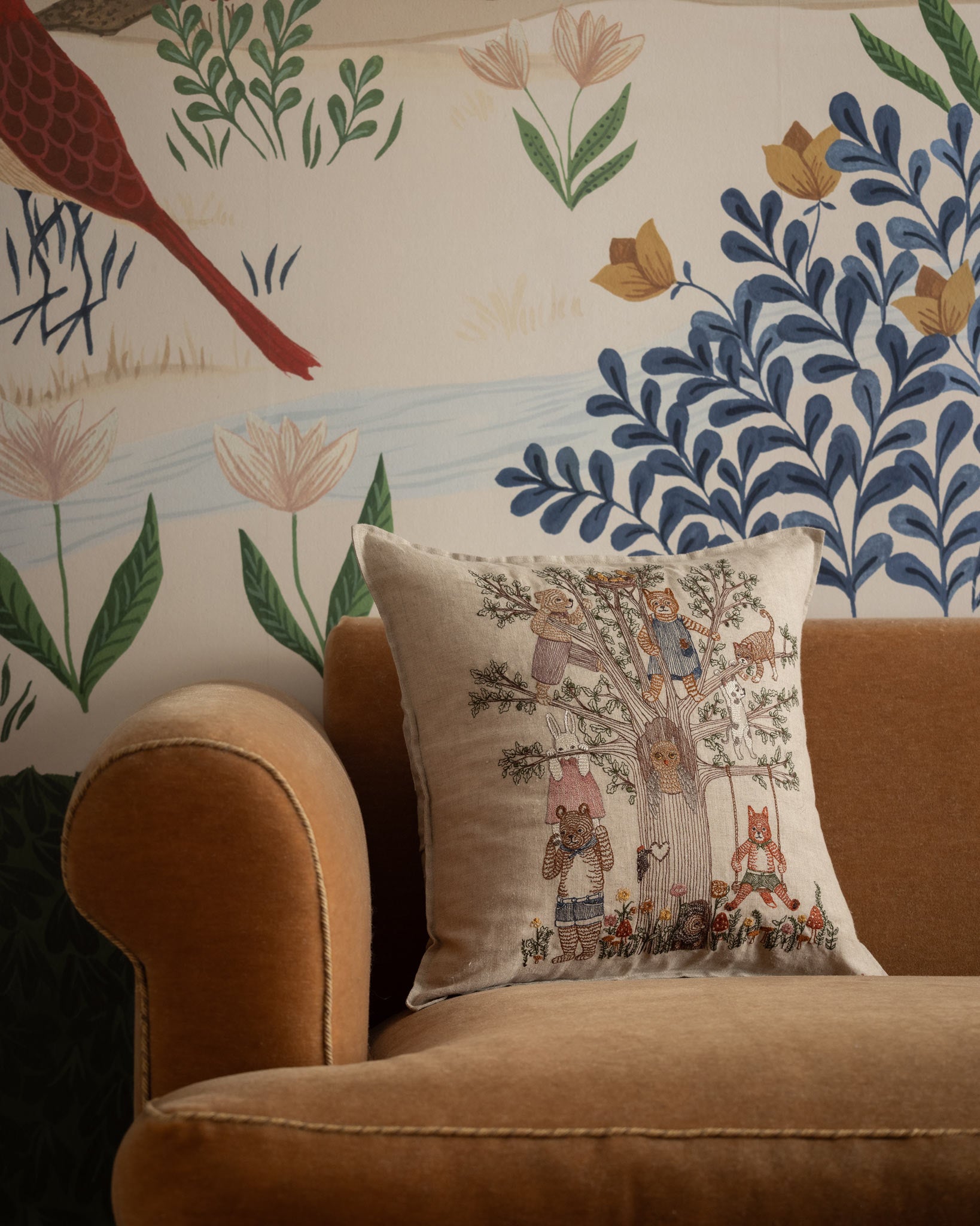 【新品未使用】【Coral&Tusk】クッションカバー　Tree of Fun Tree of Fun Pillow | Coral & Tusk