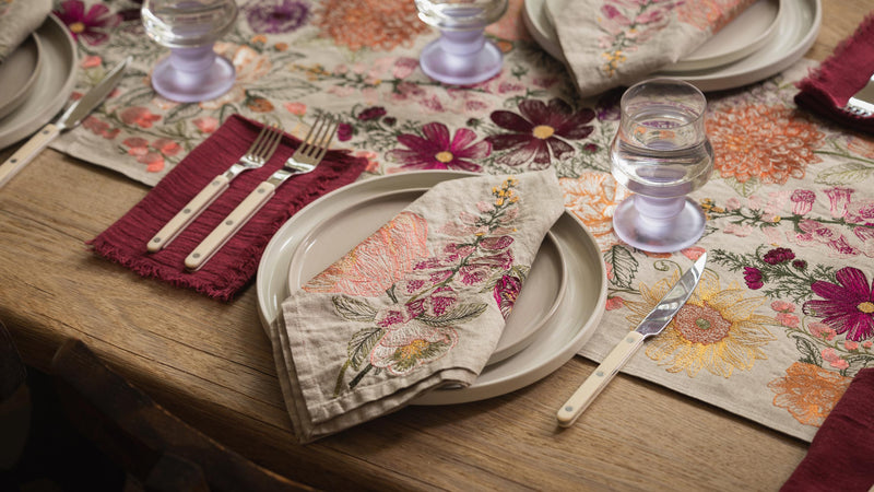 Blush Bouquet Dinner Napkin