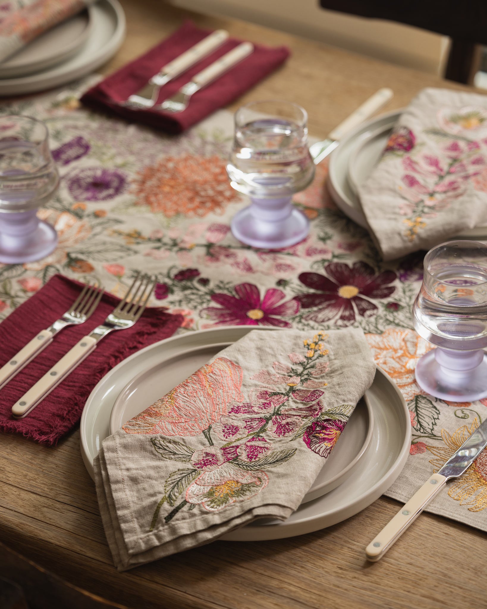 Blush Bouquet Dinner Napkin