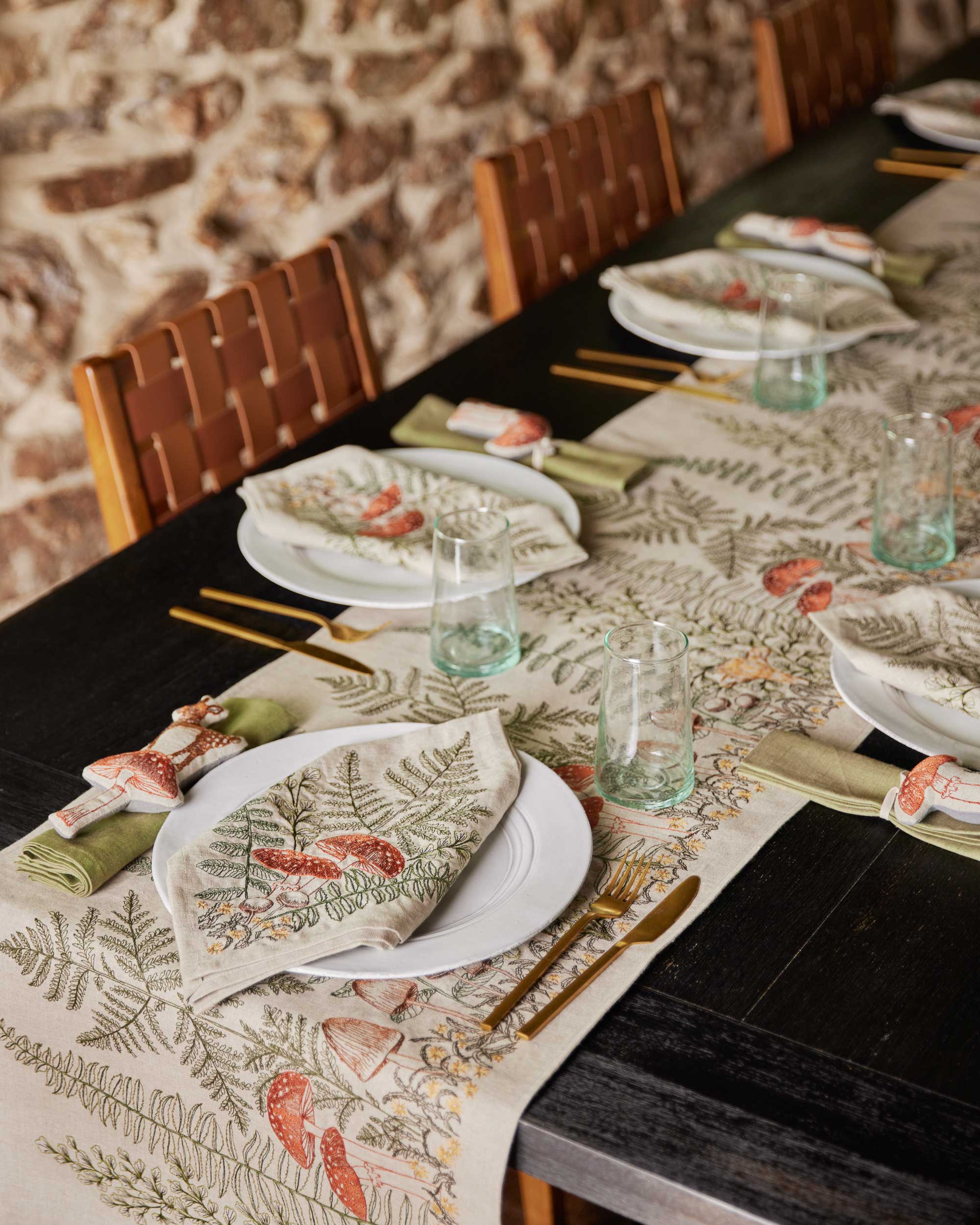 Deer with Mushroom Ornament