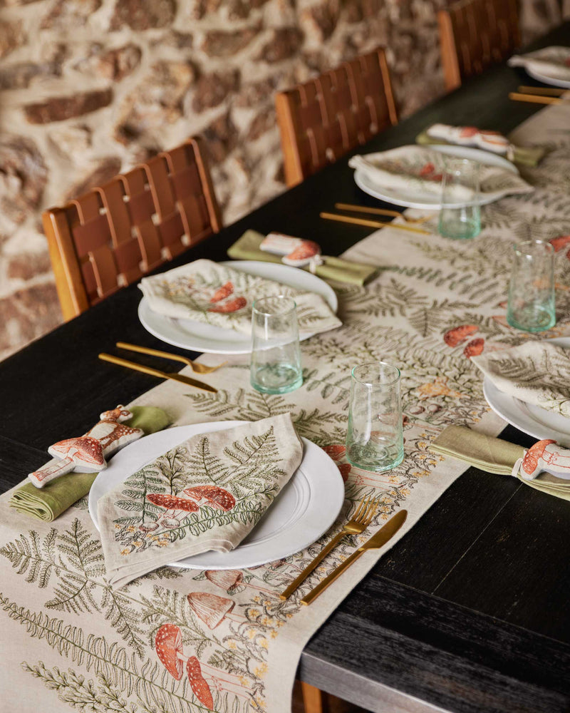 Deer with Mushroom Ornament