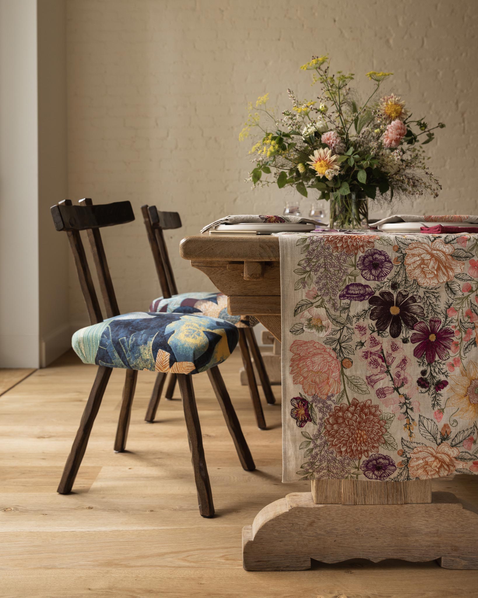 Blush Bouquet Dinner Napkin