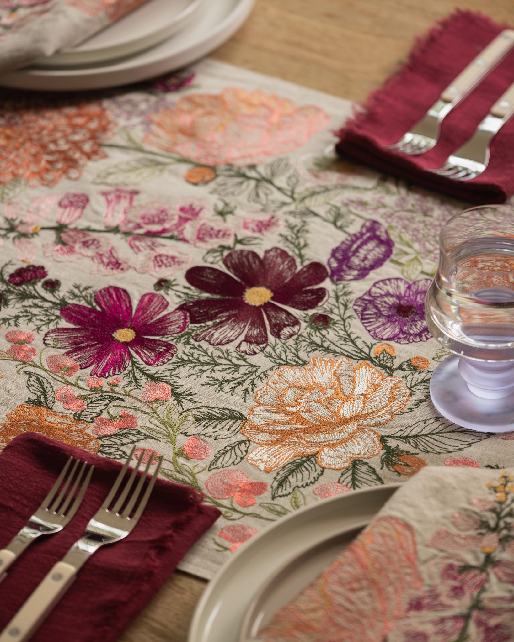 Paradise Garden Table Runner | Coral & Tusk