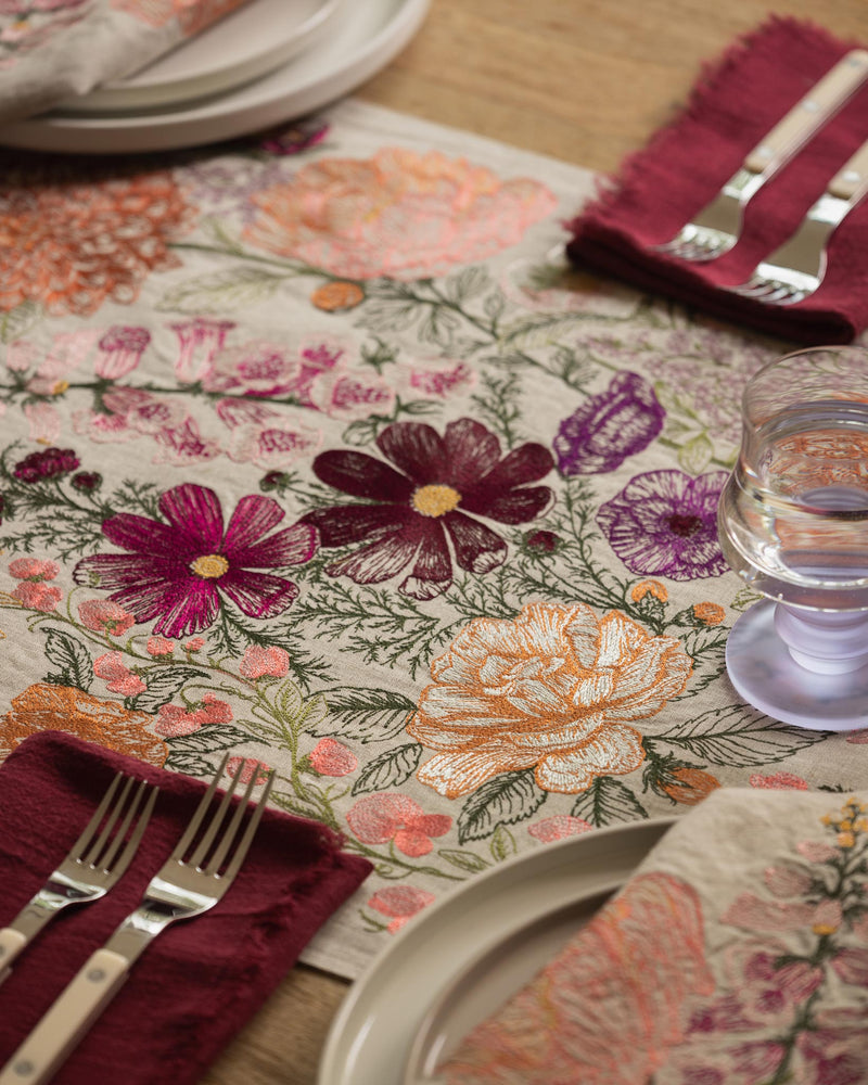 Paradise Garden Table Runner