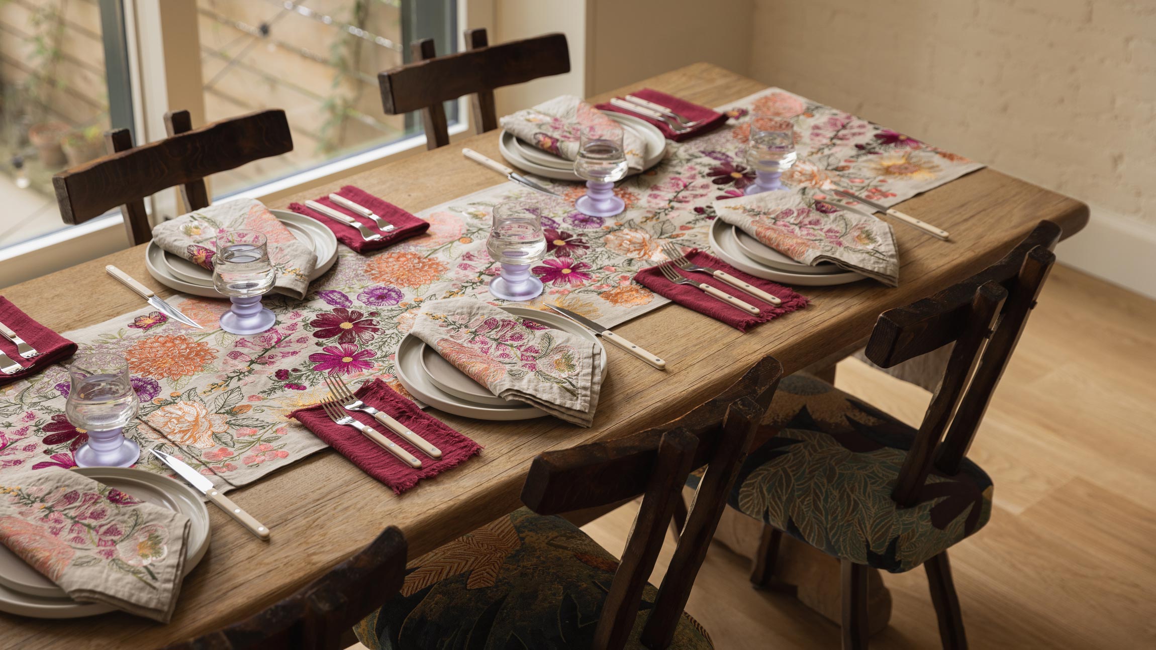 Paradise Garden Table Runner