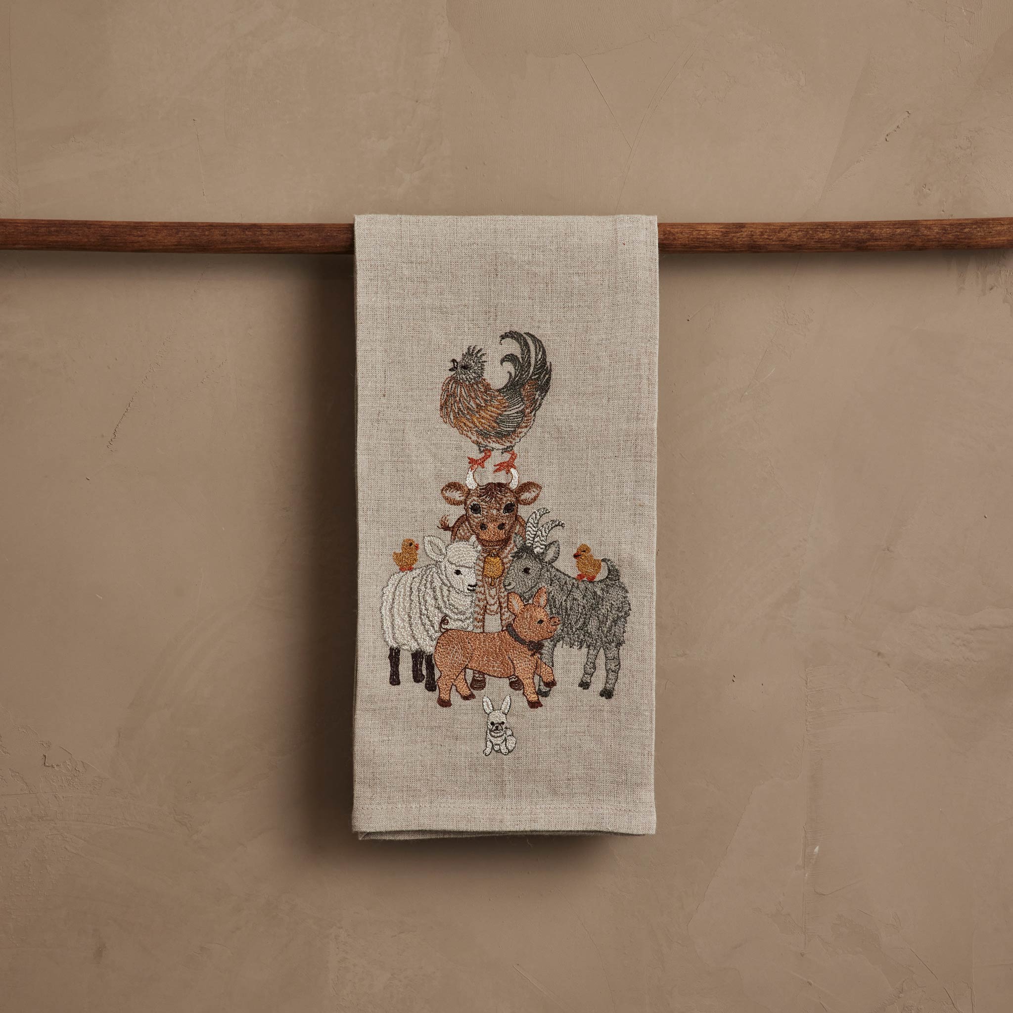 CORAL&TUSK　　 ティータオル Barnyard Friends Tea Towel | Coral & Tusk