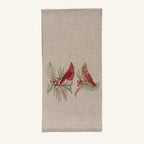 Seconds Sale Christmas Cardinals Tea Towel