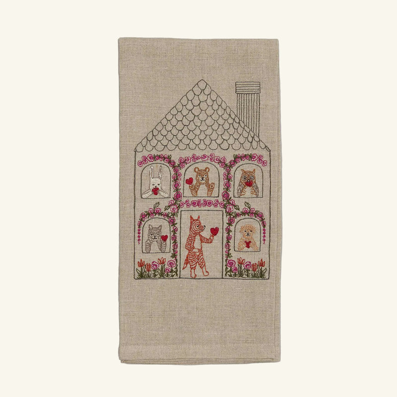 Seconds Sale Home is Where the Heart Is Tea Towel